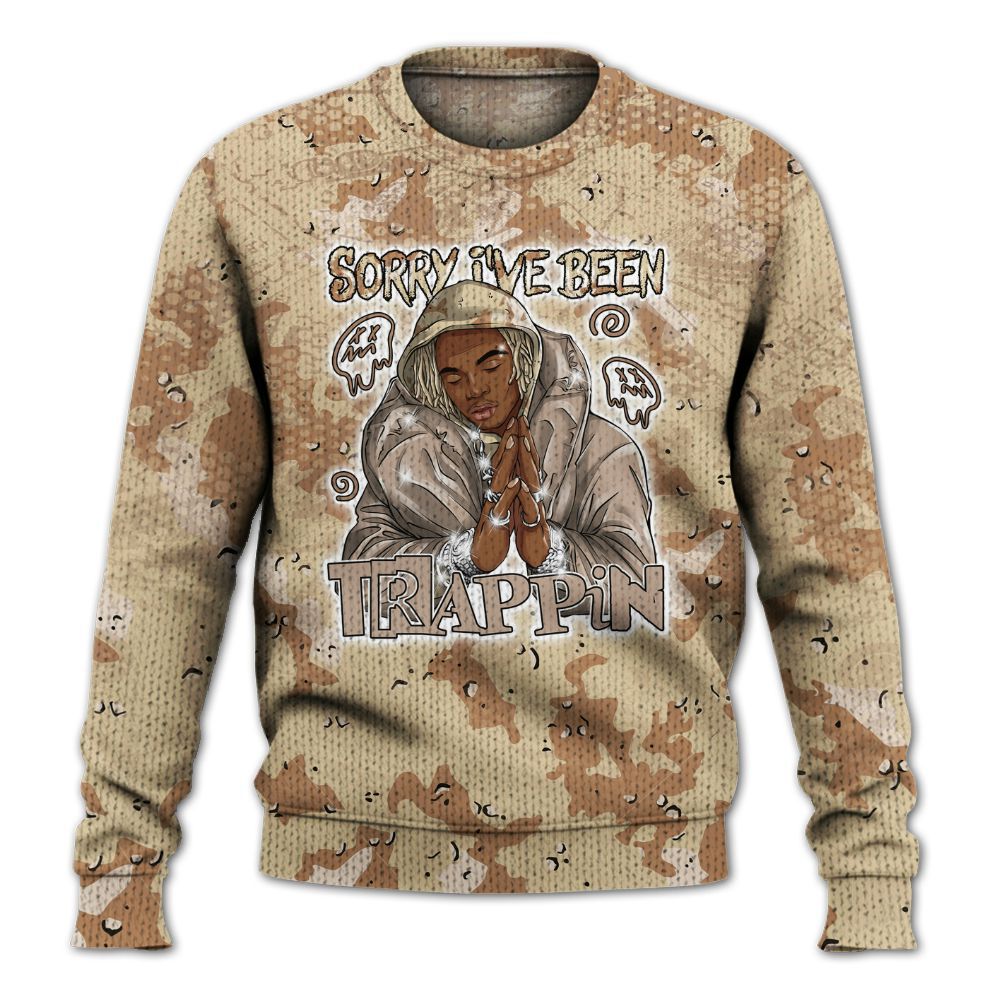 Knitted Sweater To Match Desert Camo 3s - Trappin' Banknote