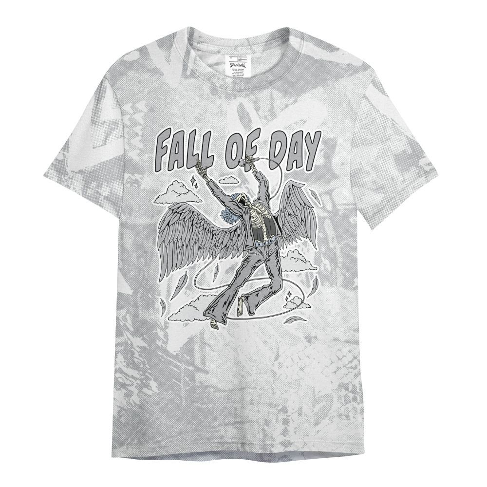 Shirt To Match Low OG Wolf Grey 1s - Fall Of Days Skeleton Heart All Over Print