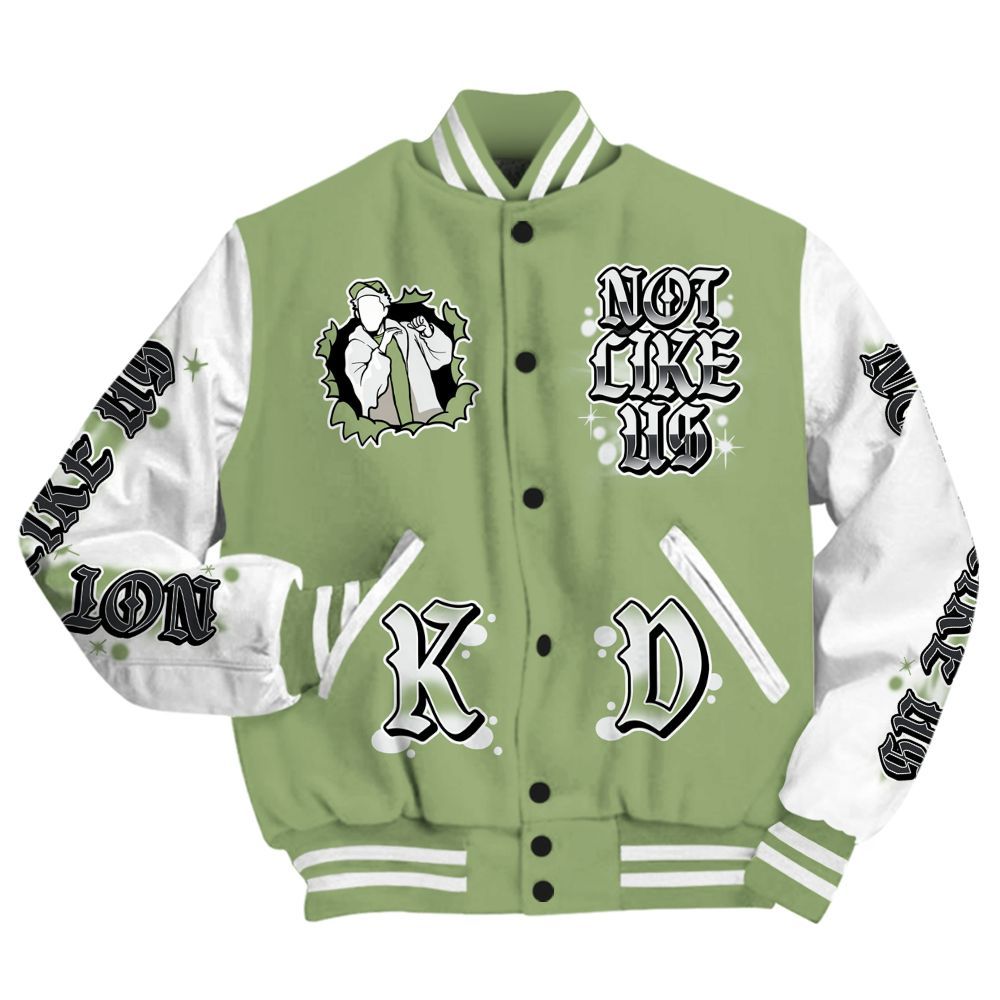 Varsity Jacket To Match Oil Green 4s - None Like Us Graphic All Over Print