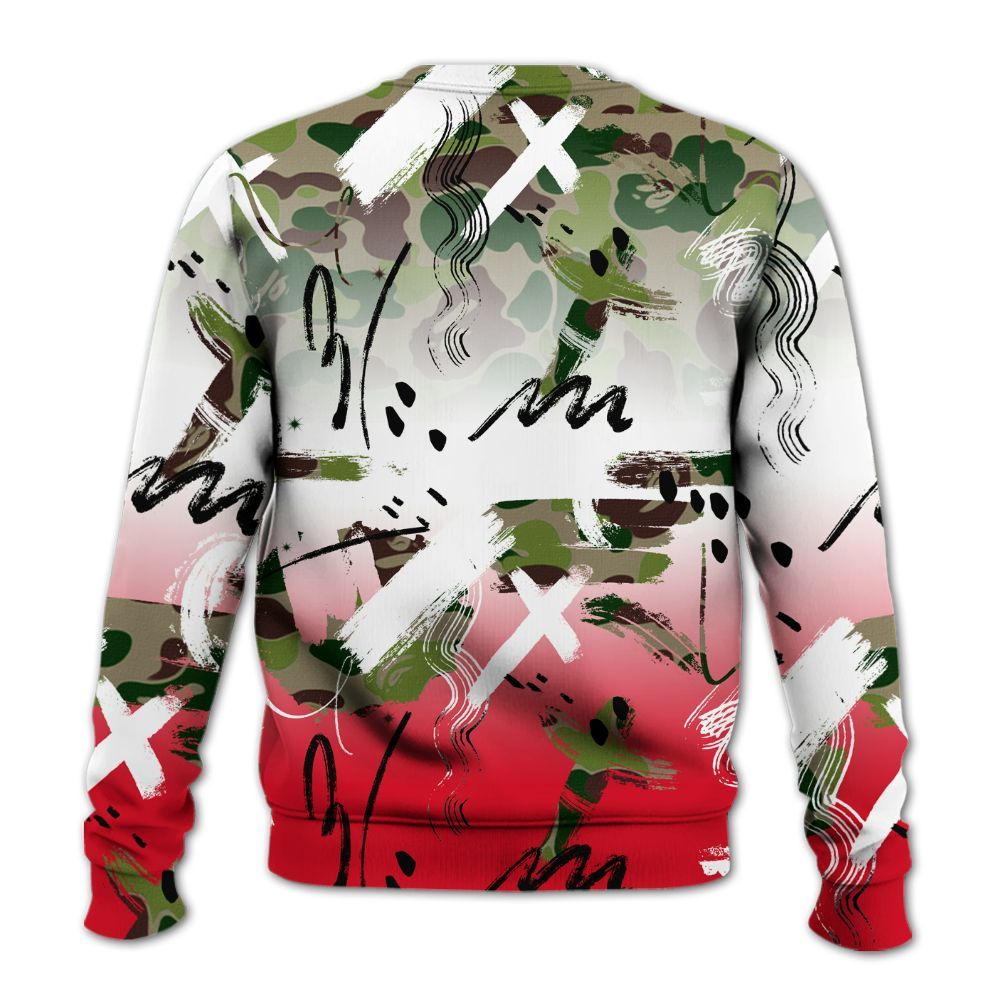 Sweatshirt To Match Air Max 90 Duck Camo Red - Money Hustle Grind Pray All Over Print