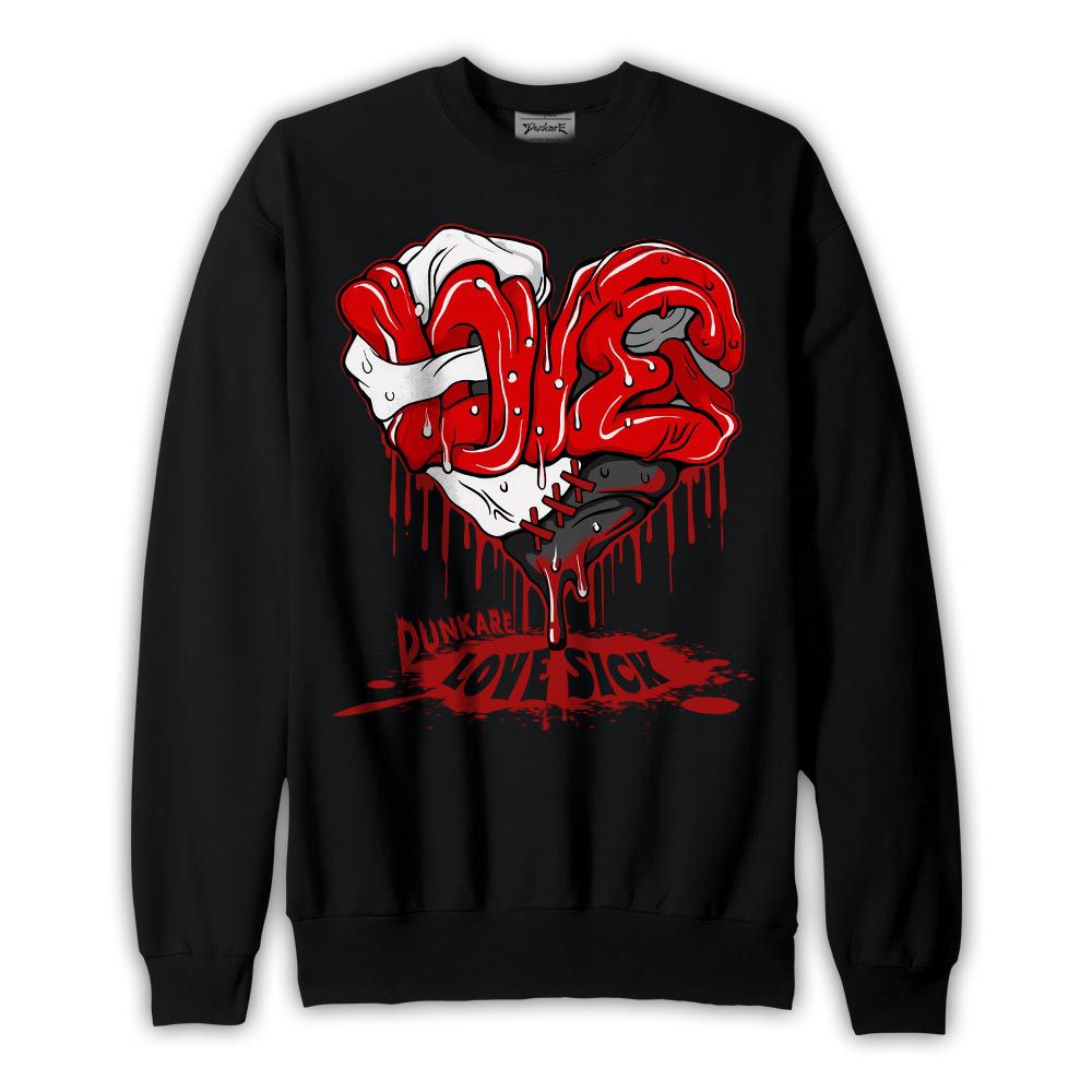 Sweatshirt To match Sweatshirt Love Sick, 12 Red Taxi Sweatshirt To Match Sneaker 2404 PAT