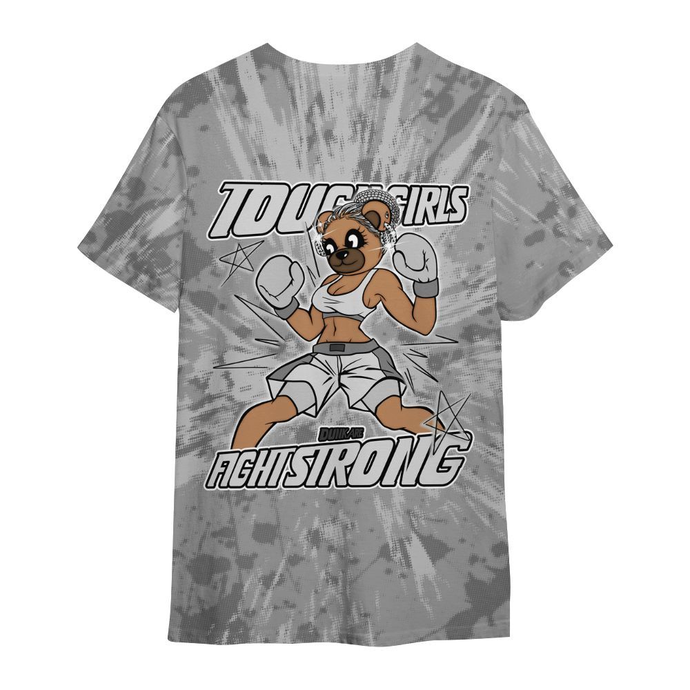 Shirt To Match Black Wolf Grey 12s - Gritty Girls Bear Luxury All Over Print