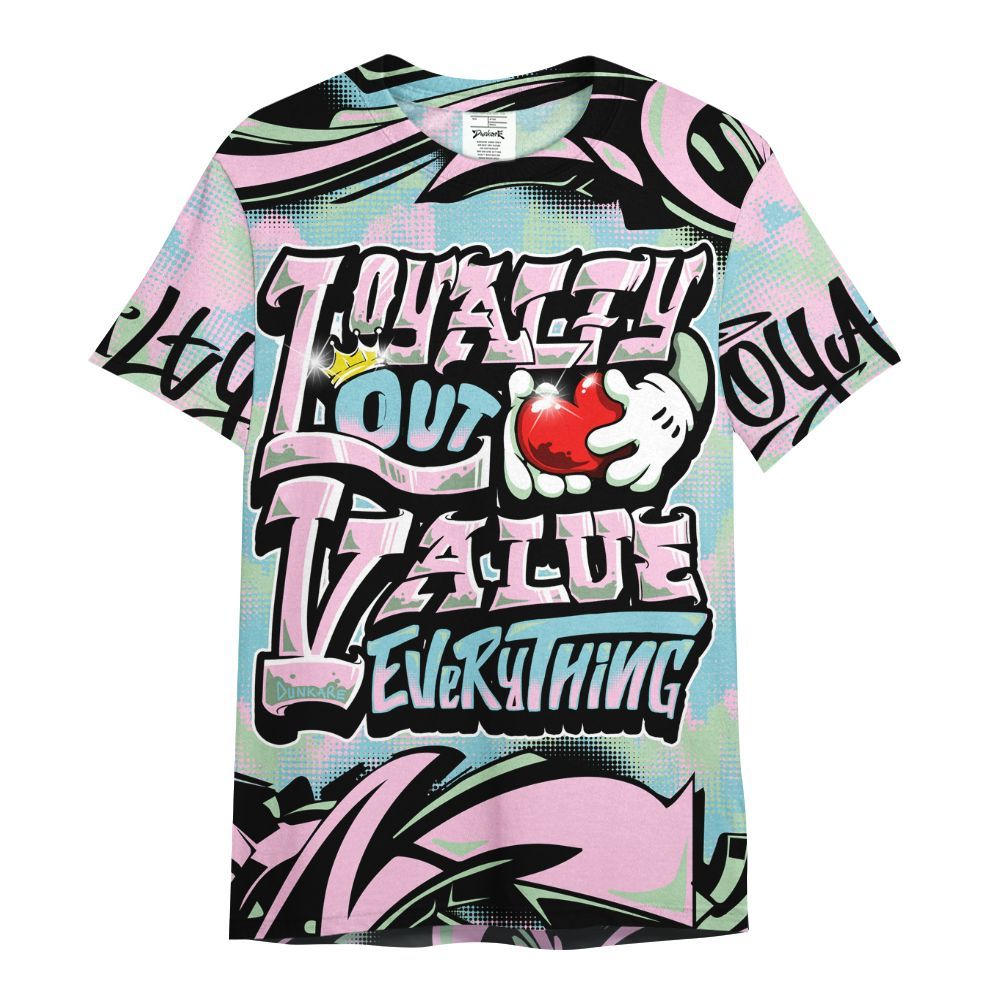 Shirt To Match SB Dunk Low Visty - Loyalty Out Value Graffiti All Over Print