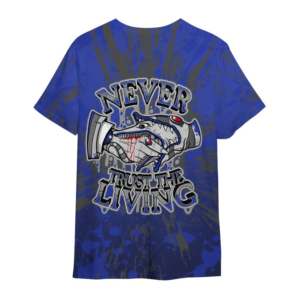 Shirt To Match Air Max Plus Black Racer Blue - Never Trusting Living Graphic Halloween All Over Print