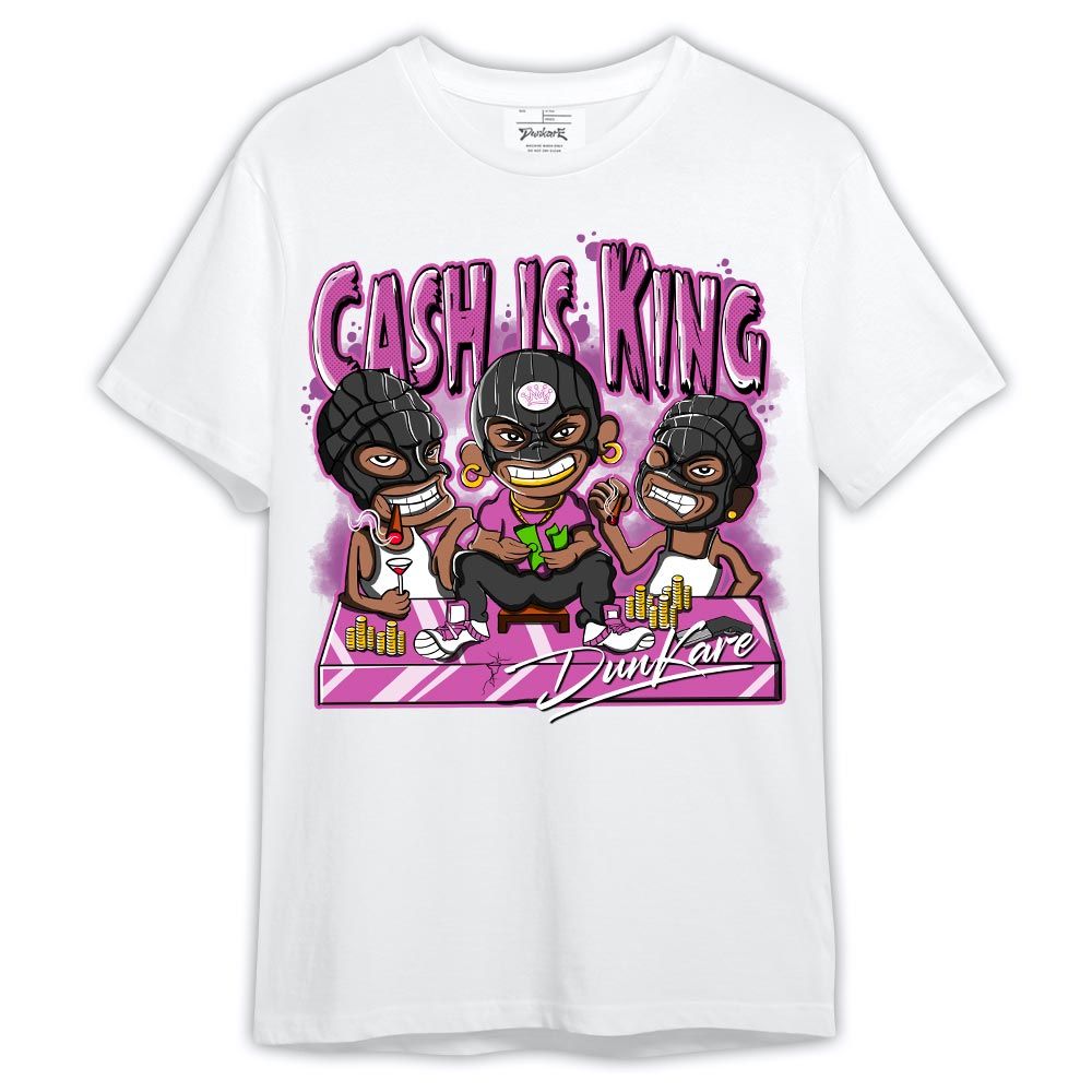 Shirt To Match Hyper Violet 4s - Cash Is King Robber Gang Shirt Outfit 1005 LGH