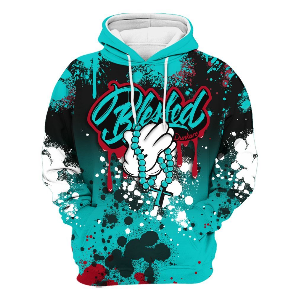 Hoodie To Match Air Griffey Max 1 Freshwater - God Blessed Ink Drip All Over Print
