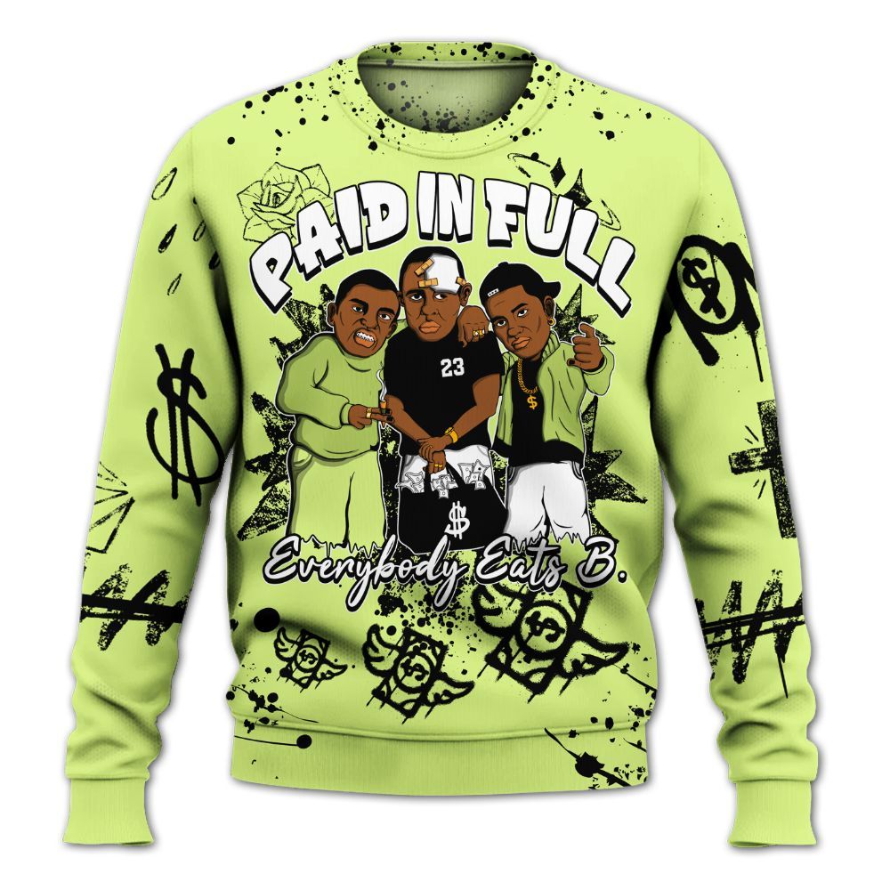 Sweatshirt To Match Air Max SNDR Volt - Everybody Paid In Full Crayon All Over Print