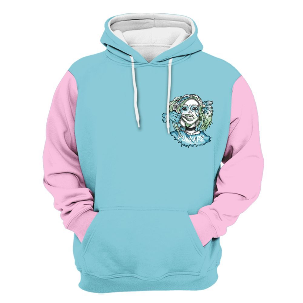 Hoodie To Match SB Dunk Low Visty Varsity Jacket, Custom Name Bad Girl HAHA All Over Print