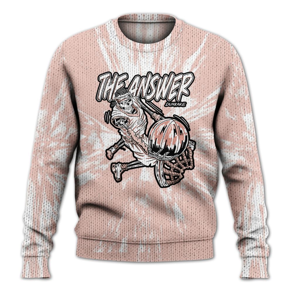 Knitted Sweater To Match Low Legend Pink 11s - The Answer Skeleton Luxury
