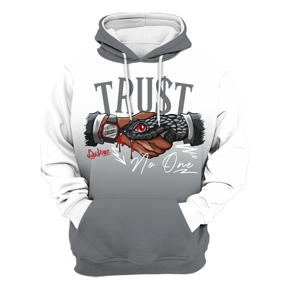 Hoodie To Match Retro Fire Red 9s - Snake Trust No One Drip All Over Print