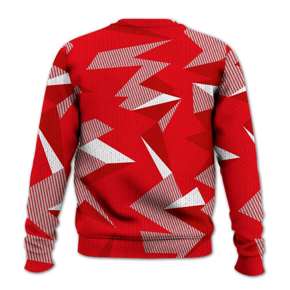 Knitted Sweater To Match Air Max 1 Low Poly - Geometric Camouflage Pattern