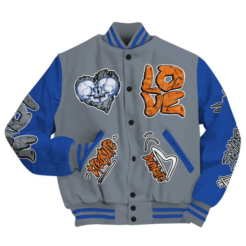 Varsity Jacket To Match RS-X GS League - Skull Bear All Over Print