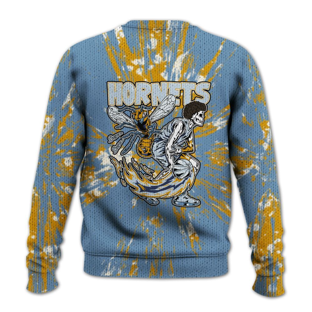 Knitted Sweater To Match High OG First In Flight 1s - Hornets Skeleton Luxury