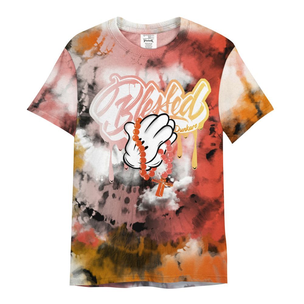 Shirt To Match Dunk High Candy Corn - God Blessed Tie Dye All Over Print