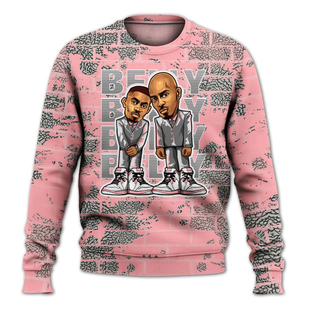 Sweatshirt To Match Retro Wings 3s - Belly Sneakers Graphic Halloween All Over Print