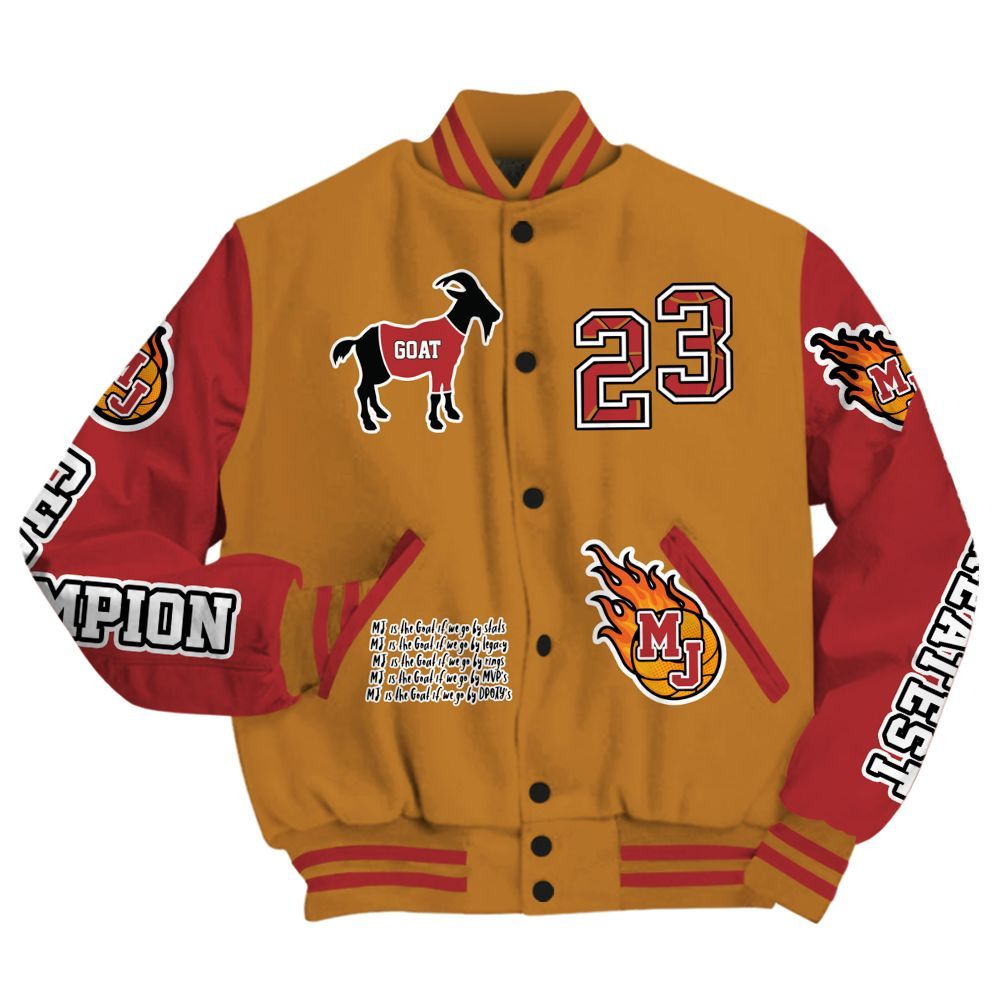 Varsity Jacket To Match Air Max Plus Sunset Swarovski - 23 G.0.A.T Jump Up Basketball All Over Print