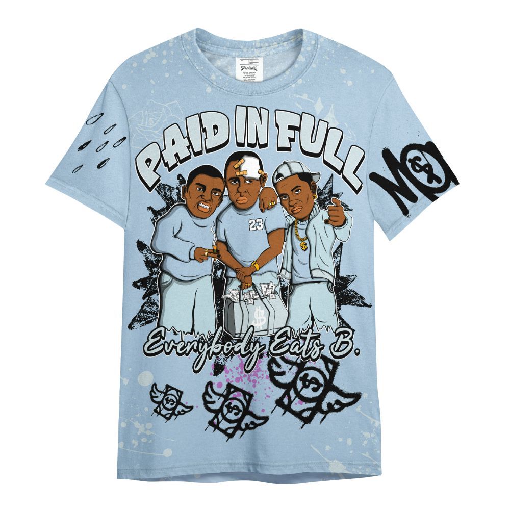 Shirt To Match Forget Me Not 4s - Everybody Paid In Full Crayon All Over Print