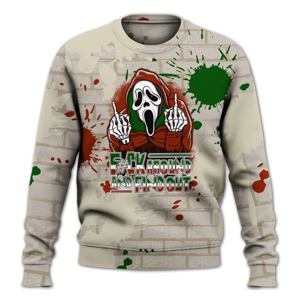 Sweatshirt To Match El Grito 5s - F#CK And Find Out Graphic Halloween All Over Print