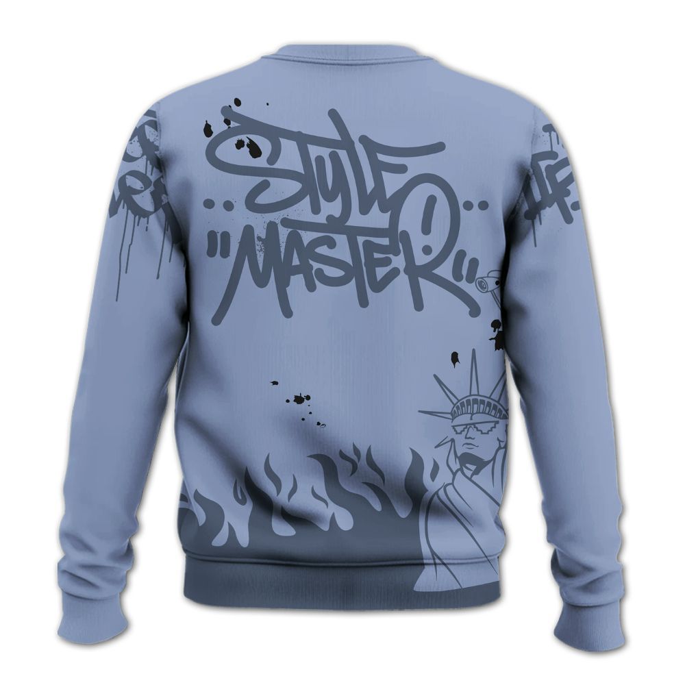 Sweatshirt To Match Retro Blue Grey 13s - Graphic Fck Around Find Out All Over Print