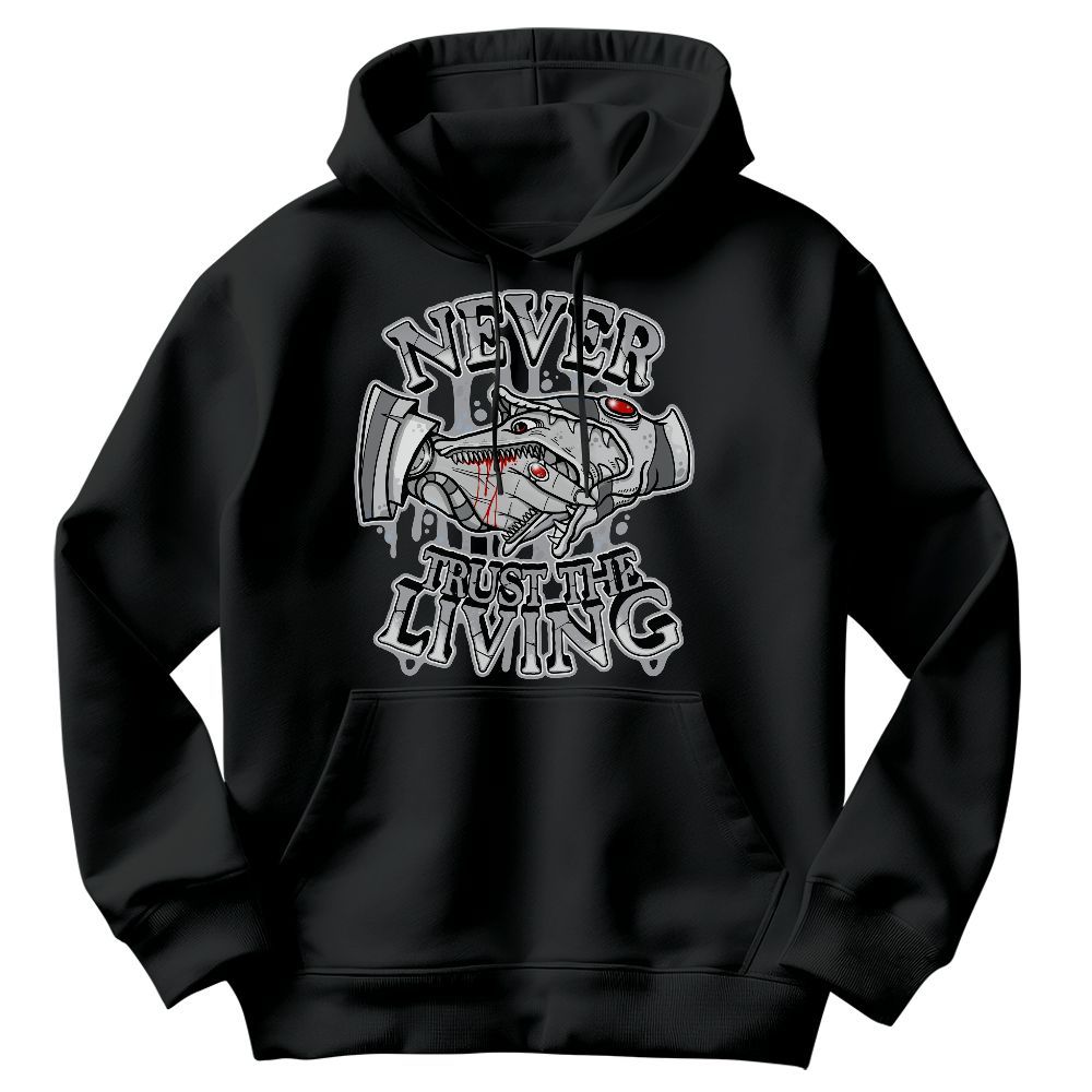 Sweatshirt To Match Low OG Wolf Grey 1s - Never Trusting Living Halloween Graphic Graphic