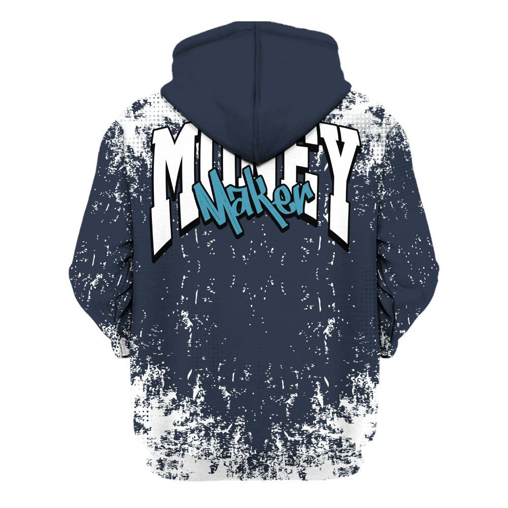 Hoodie To Match Retro Obsidian 13s - Move In Silence Money Street Retro All Over Print