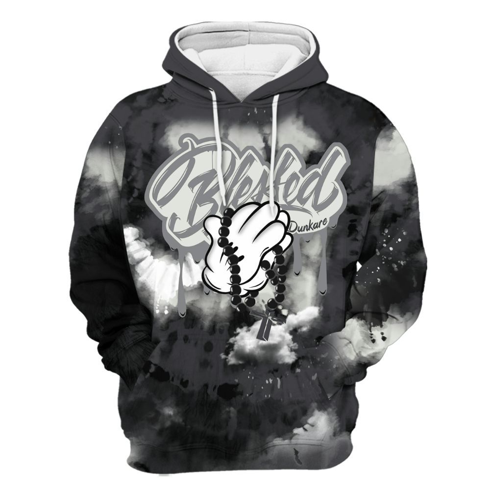 Hoodie To Match Fear 4s - God Blessed Tie Dye All Over Print