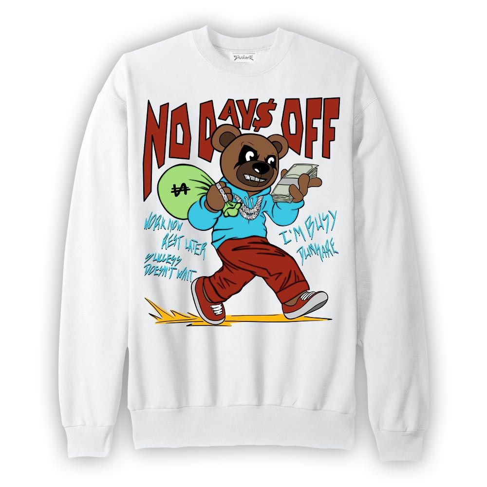 Sweatshirt To match SB Dunk Di'Orr Greenwood Sweatshirt - No Day Off Bear Graphic