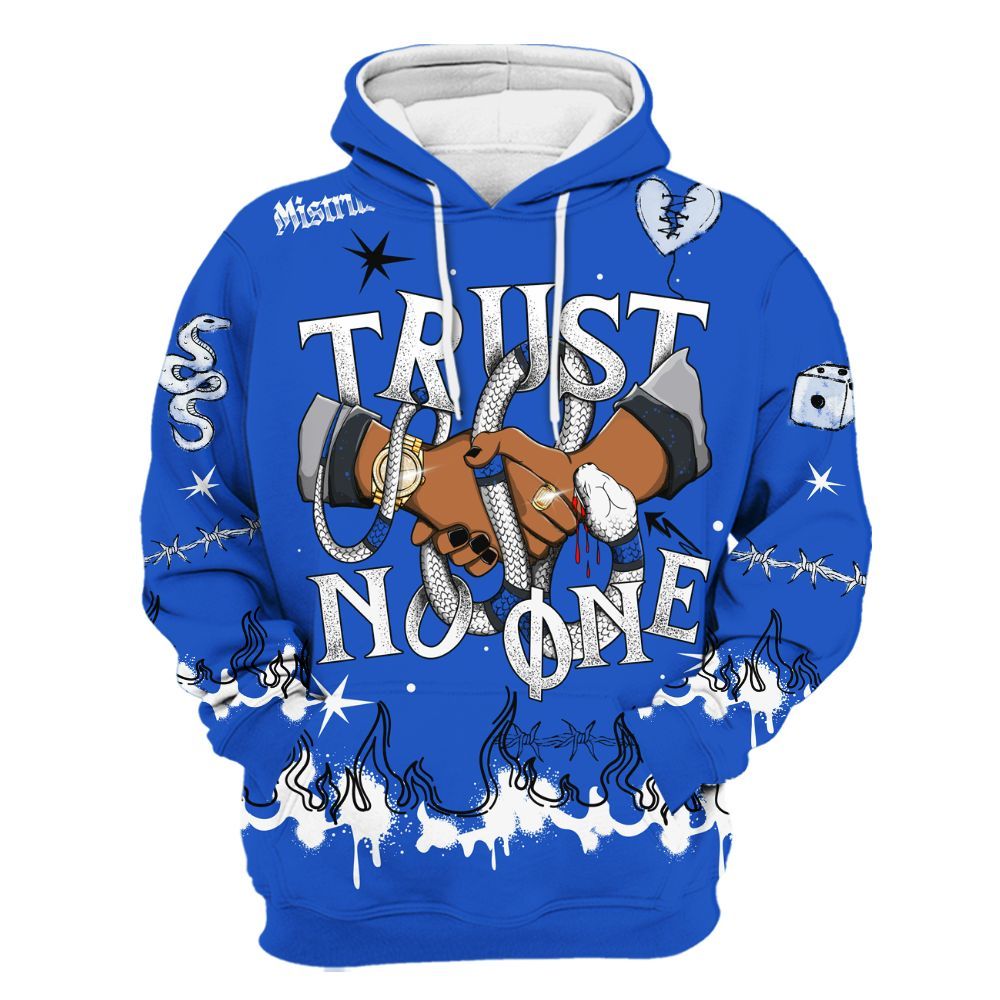 Hoodie To Match Retro Stealth 5s - Trust No One Snake-Bite Doodle Crayon All Over Print