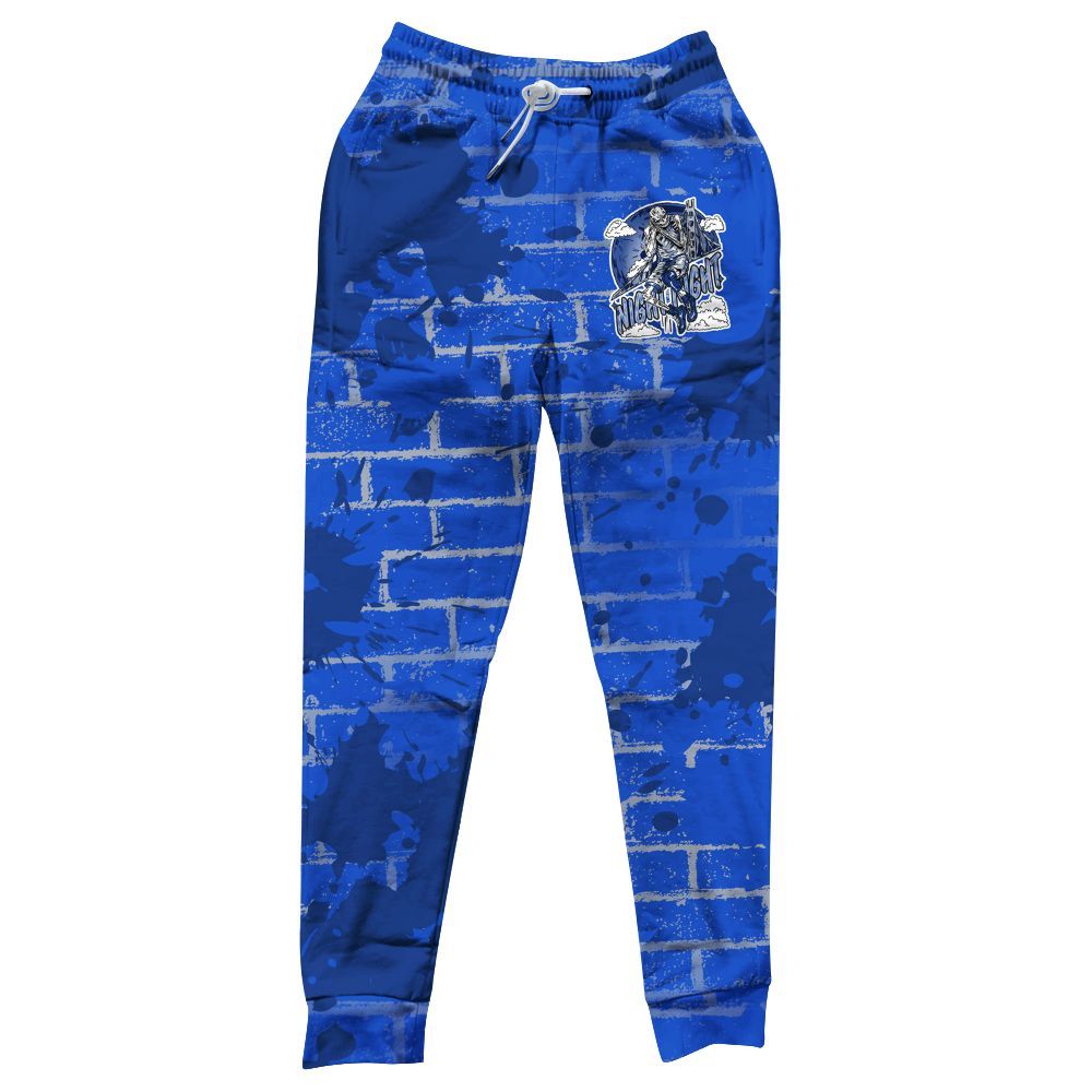 Sweatpant To Match Air Foamposite One Royal - Seeya Skeleton Brick All Over Print