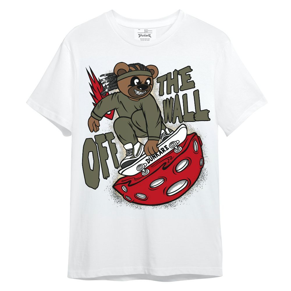 Shirt To Match Low OG Medium Olive 1s - Quirky Bear Unisex Shirt