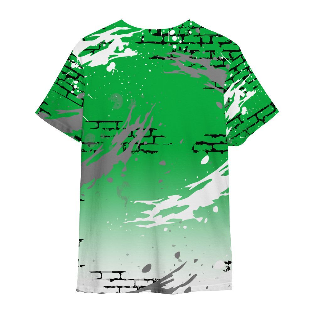 Shirt To Match Lucky Green 5s - Values Of Loyalty Drip All Over Print