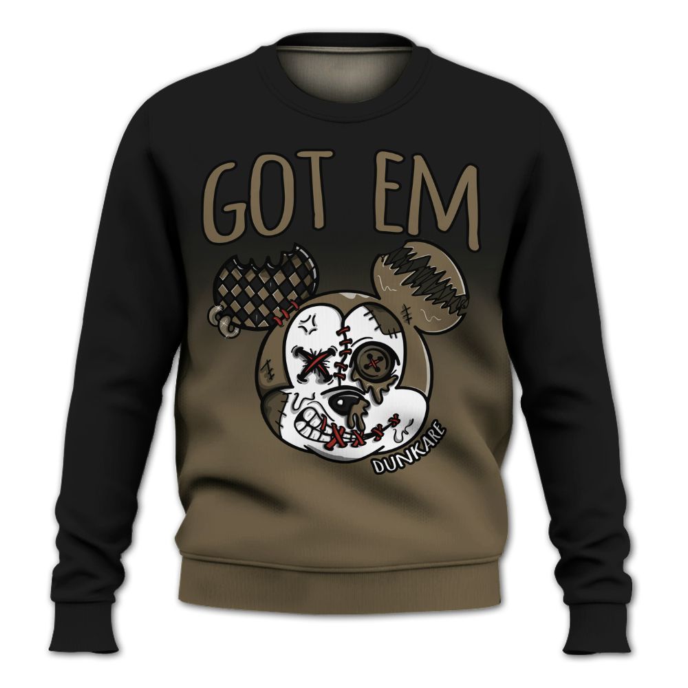 Sweatshirt To Match Olive 9s - Got Em Dripping All Over Print