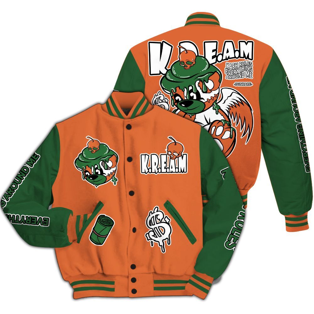 Varsity Jacket To Match Low Miami 5s - Loot Bear All Over Print