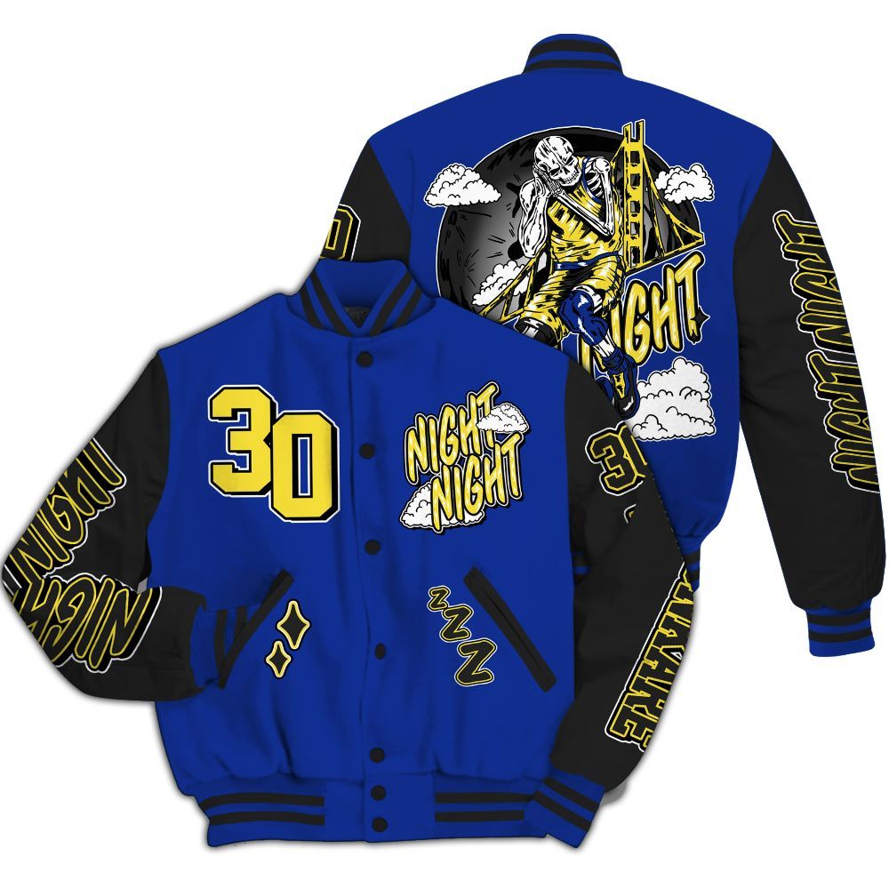 Varsity Jacket To Match Laney 14s - Seeya Skeleton All Over Print