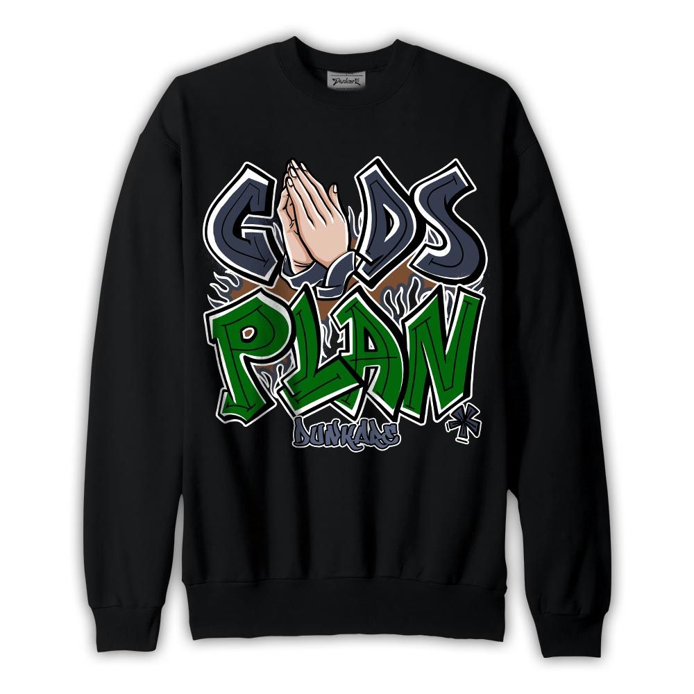 Sweatshirt To match Midnight Navy 13s Sweatshirt - Gods Plan Graffiti Graphic