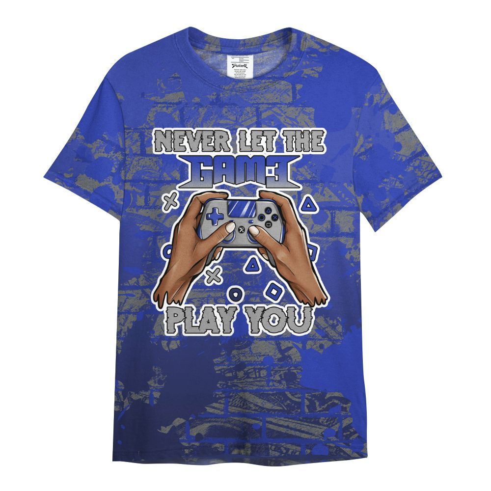 Shirt To Match Air Max Plus Black Racer Blue - PlayGame Human Brick All Over Print