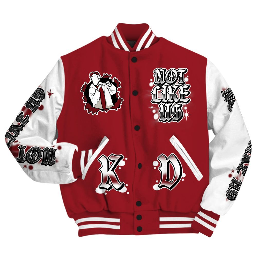 Varsity Jacket To Match High Black Toe Reimagined 1s - None Like Us Graphic All Over Print