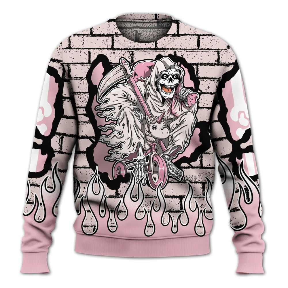 Sweatshirt To Match Dunk Low KD 17 Aunt Pearl - Self Make Skeleton Crashed All Over Print