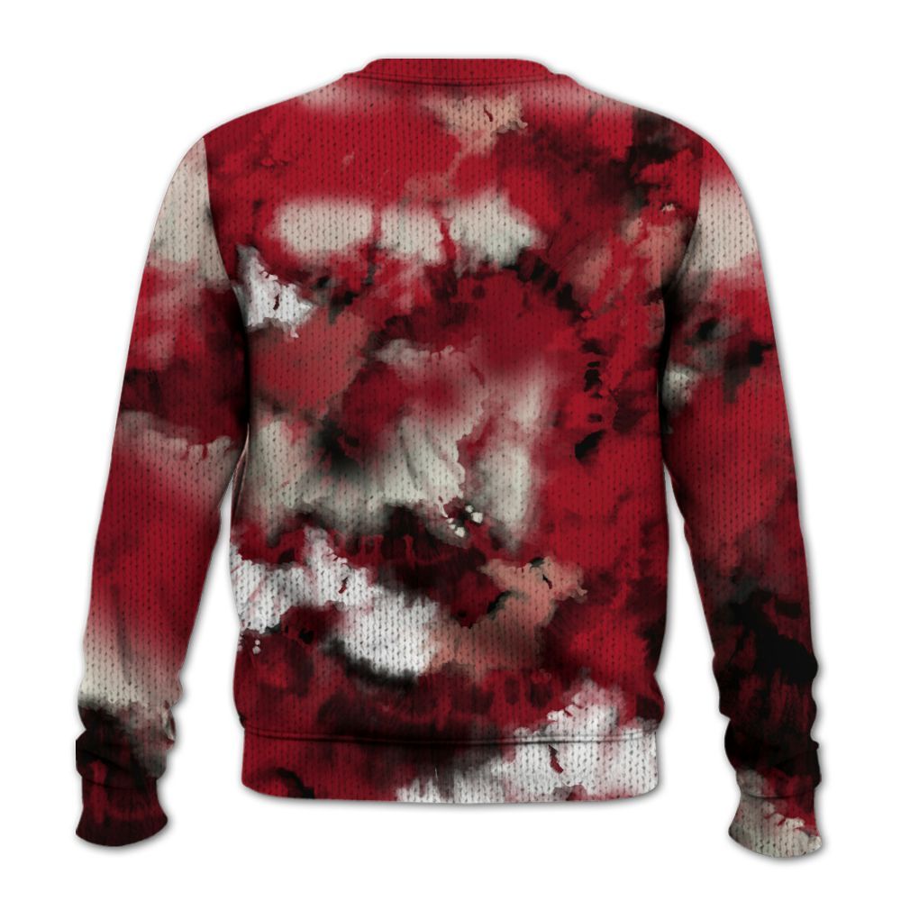 Knitted Sweater To Match 2025 High OG Cinnabar 1s - SNEAKER Girl Money Drip Tie Dye
