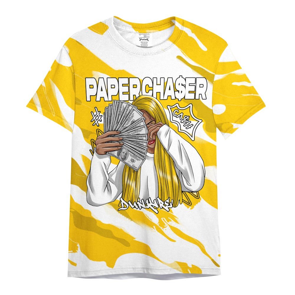 Shirt To Match Vivid Sulfur 4s - PaperChase Unique Colored Graphic Shirt Unisex