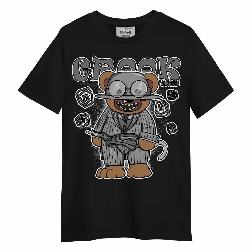 Shirt To Match Black Wolf Grey 12s - Swindler Bear Unisex Shirt