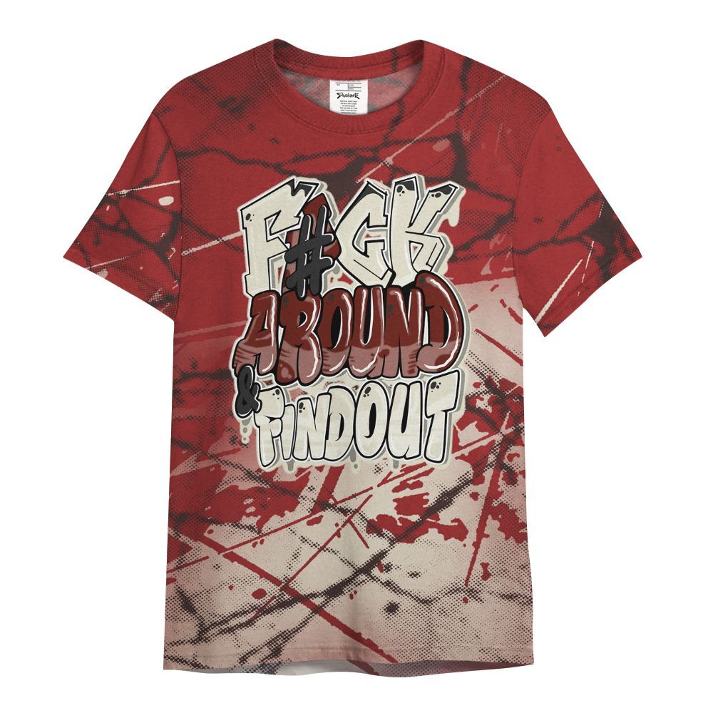 Shirt To Match High 85 Bred 1s - F Around Find Out Graphic All Over Print