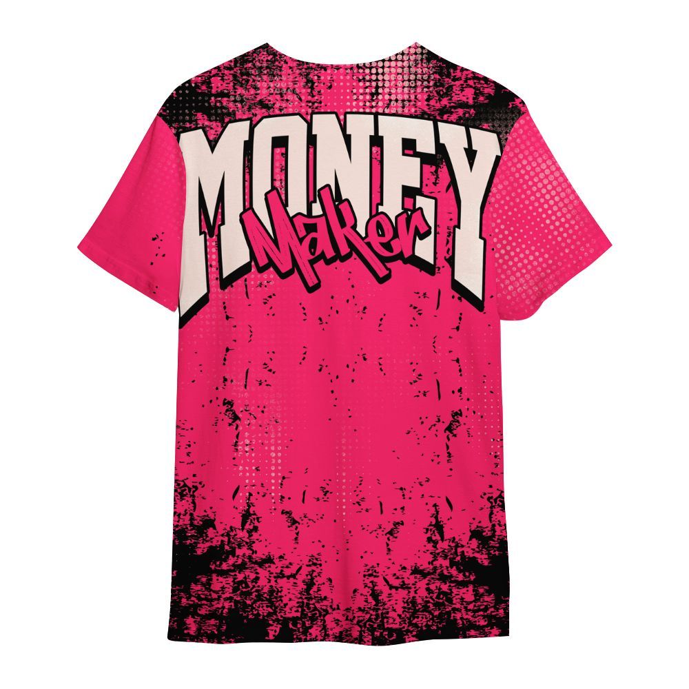 Shirt To Match A'One Hyper Pink Shirt, Move In Silence Money Street Retro All Over Print
