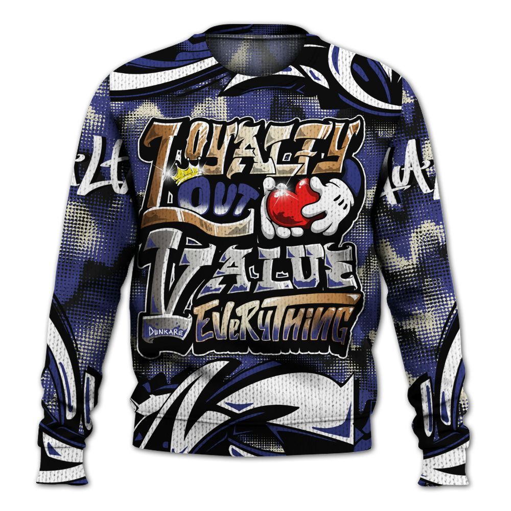 Sweater To Match JM Pro Black Concord - Loyalty Out Value Graffiti Graphic