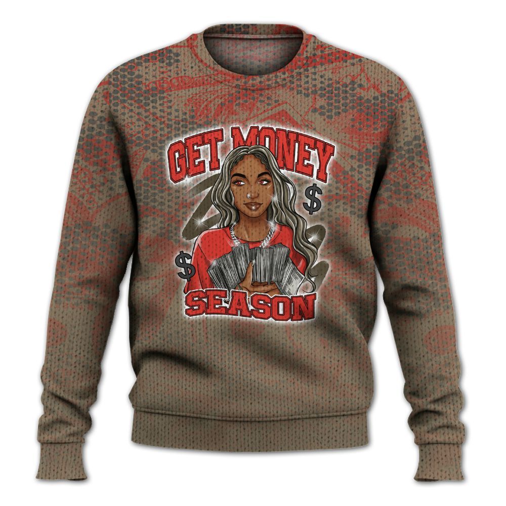 Knitted Sweater To Match Olive 9s - Get Moneys Season Banknote