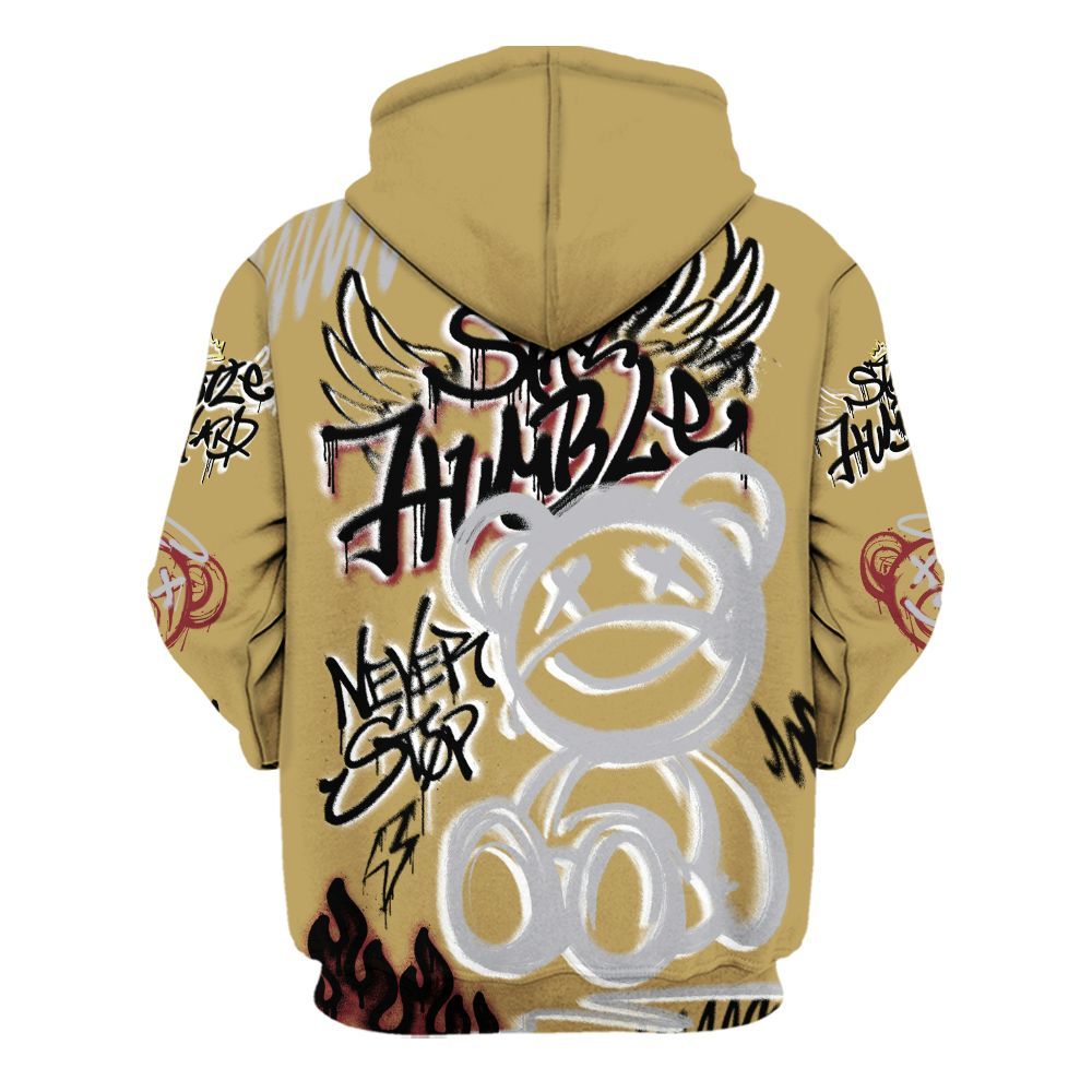 Hoodie To Match Kobe 4 Gold Medal - Humble Drip Streetwear Graffity All Over Print