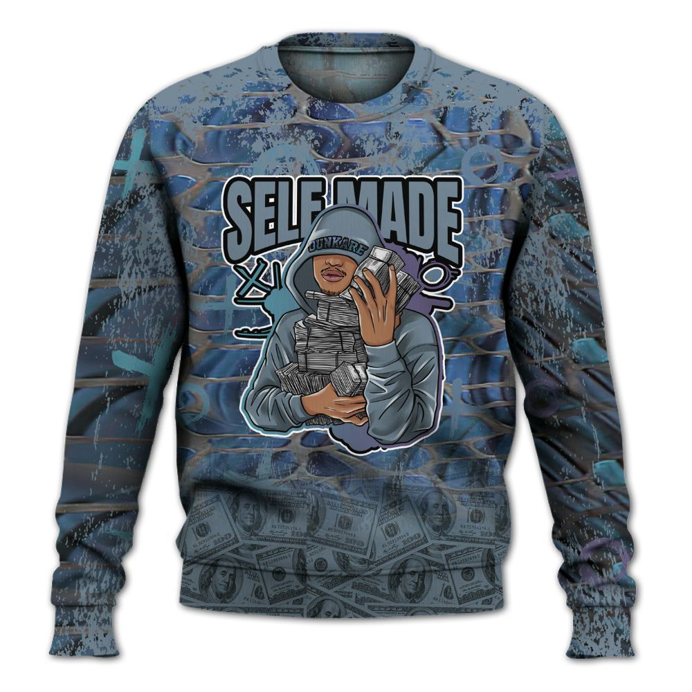 Sweatshirt To Match Air Foamposite Kazuya Mishima - Selfmade Unique Grunge All Over Print