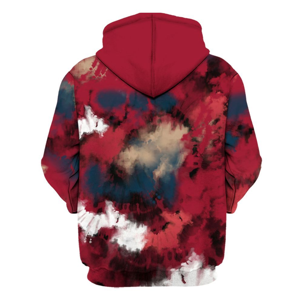 Hoodie To Match Mid Multi Color 2022 1s - SNEAKER Girl Money Drip Tie Dye All Over Print
