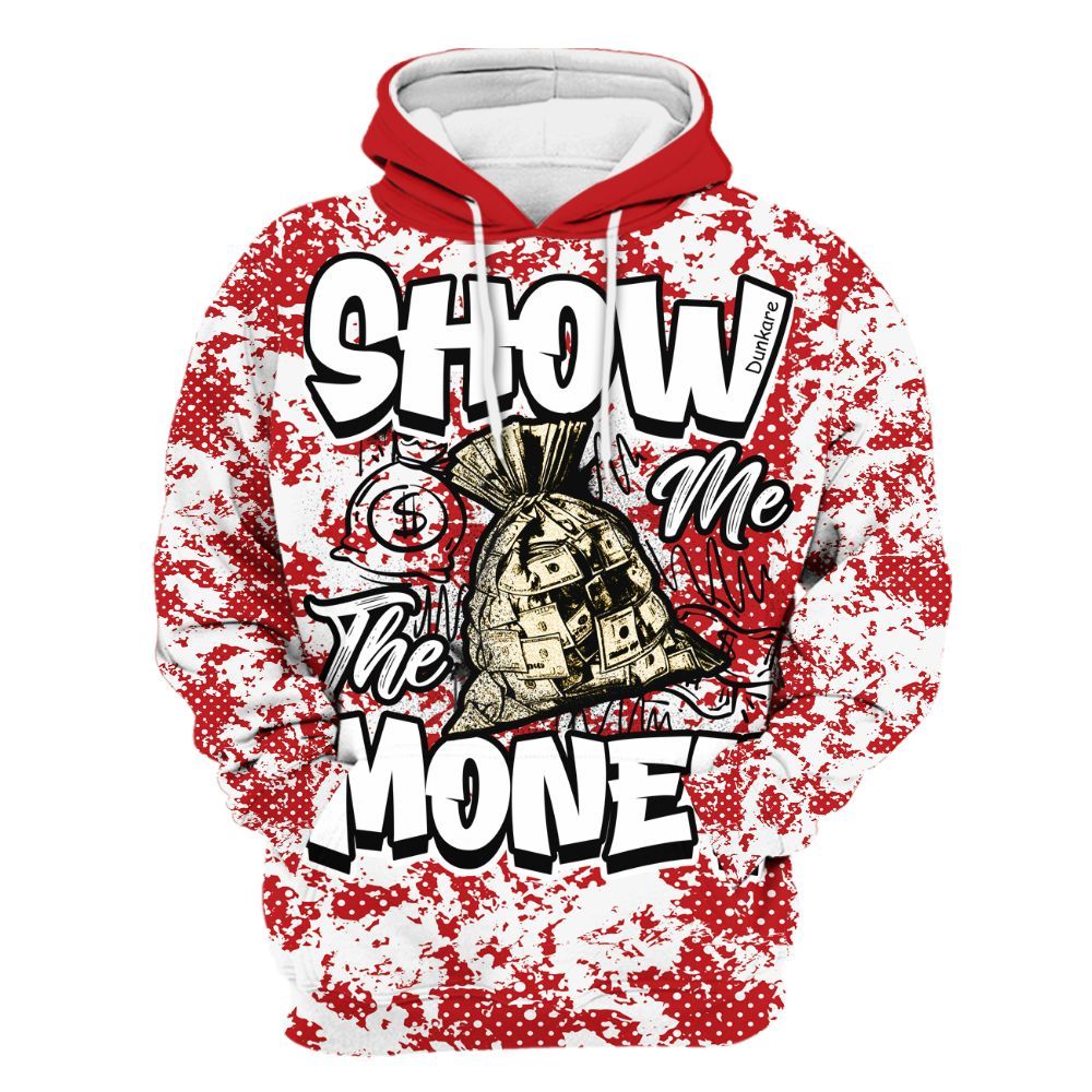 Hoodie To Match Dunk Low Fruity Pebbles - Show Me The Money Retro All Over Print