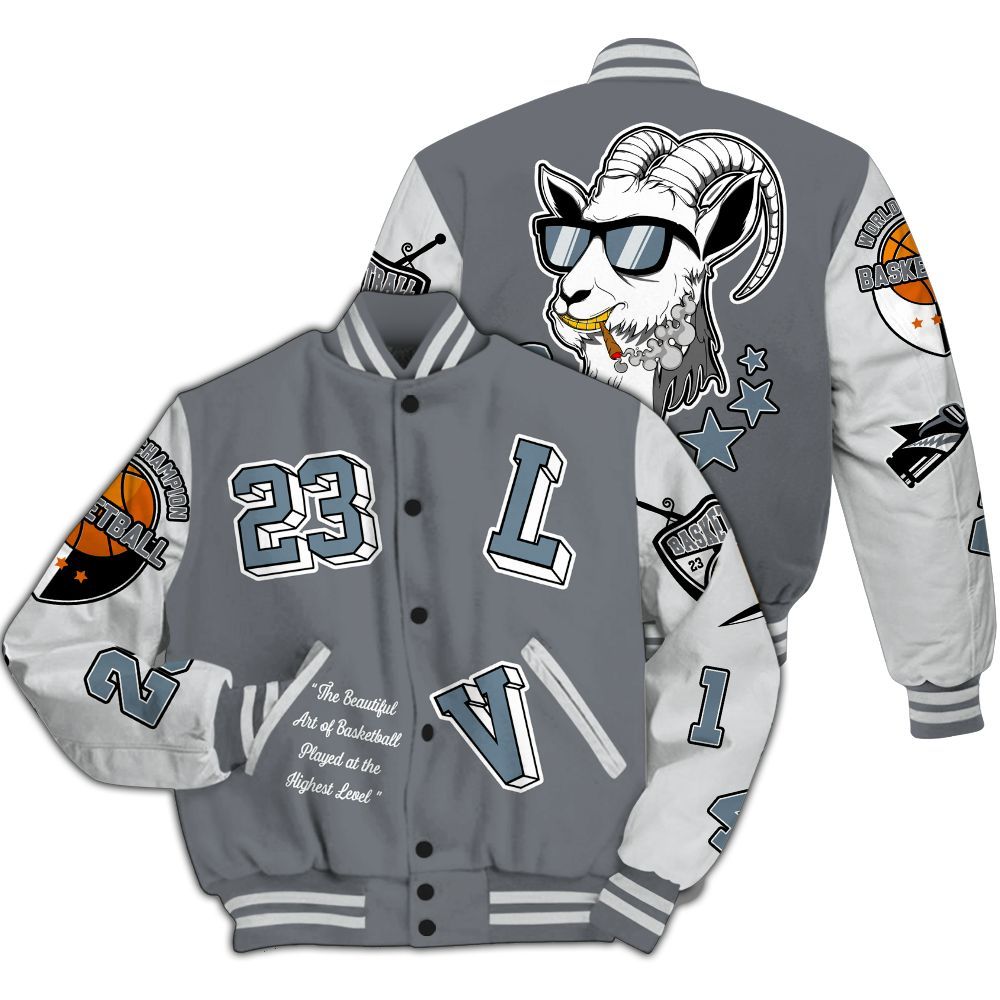 Varsity Jacket To Match Air Max DN Silver Bullet - The GOAT Got Em Streetwear All Over Print